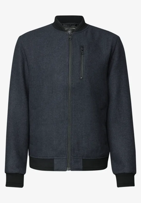 Blouson mit Wollanteil nightwalk blue