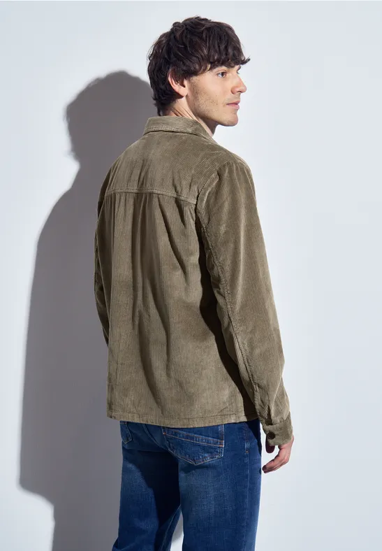 Cord Overshirt mocha brown
