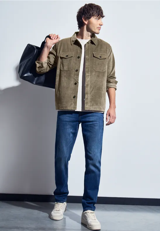 Cord Overshirt mocha brown
