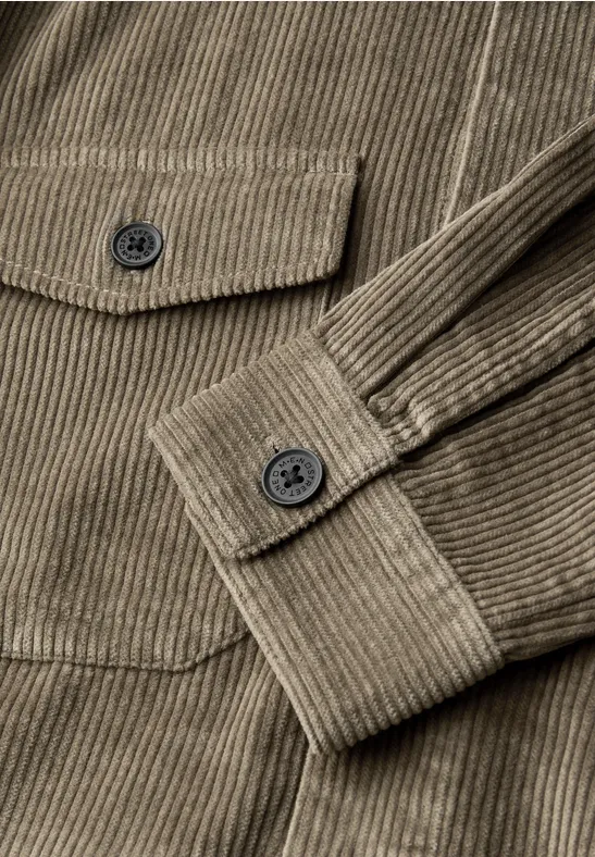 Cord Overshirt mocha brown