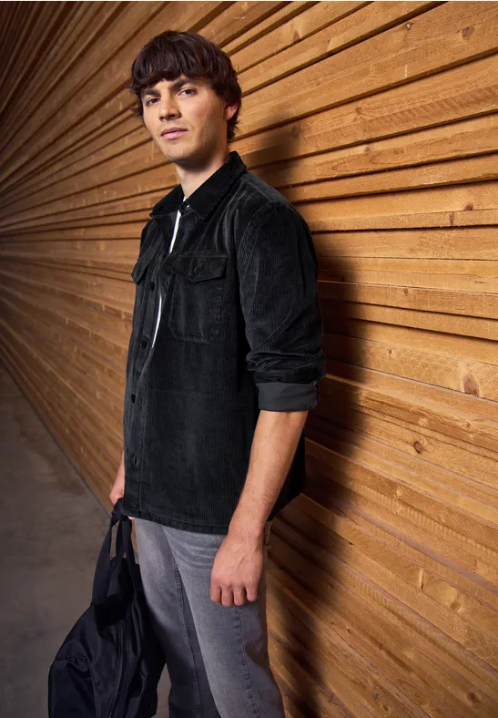 Cord Overshirt nightwalk blue