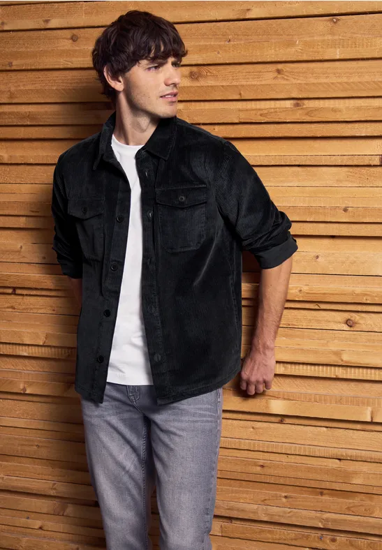 Cord Overshirt nightwalk blue