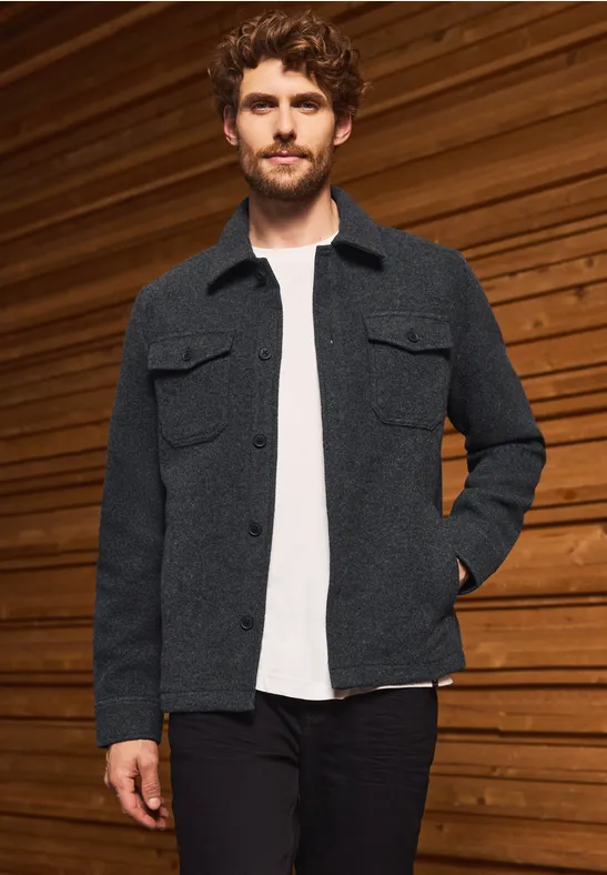 Survêtement en laine ash grey melange