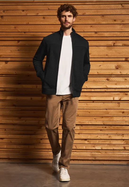 Jacke mit 3D-Struktur Black