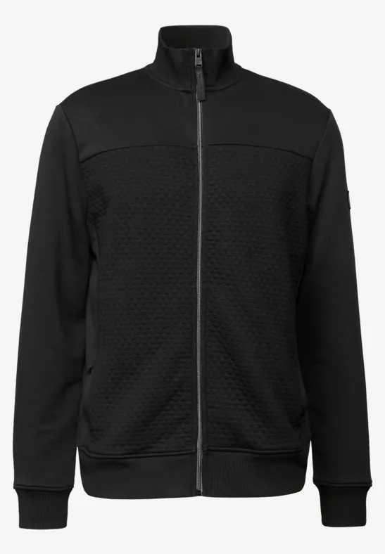 Jacke mit 3D-Struktur Black