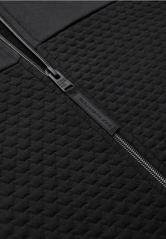 Jacke mit 3D-Struktur Black