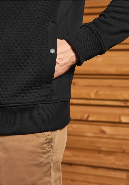 Jacke mit 3D-Struktur Black