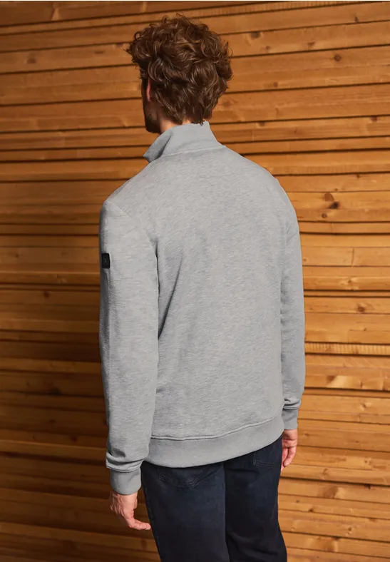 Jacke mit 3D-Struktur warm grey melange