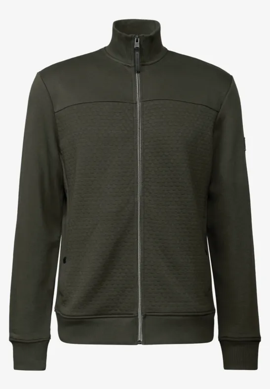 Jacke mit 3D-Struktur dark olive green