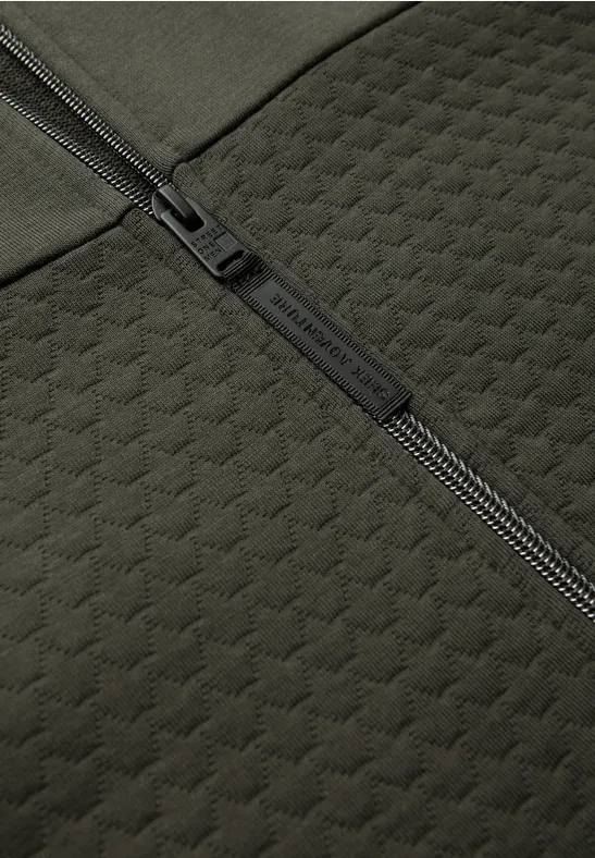 Jacke mit 3D-Struktur dark olive green