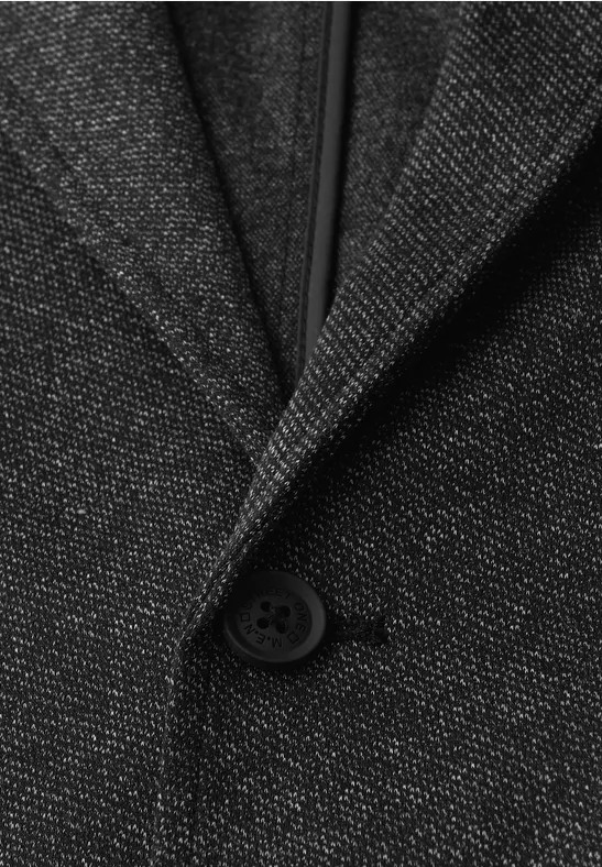 Melange-Look Sakko thunder grey melange