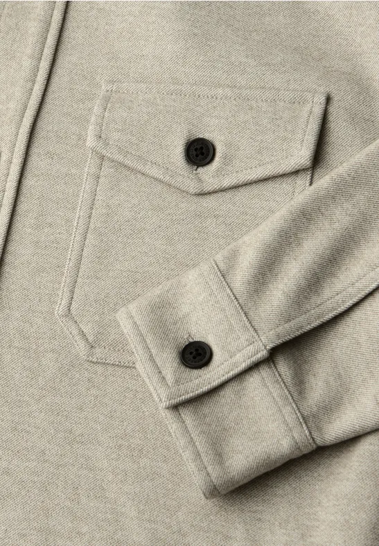 Twill Overshirt sandy beige