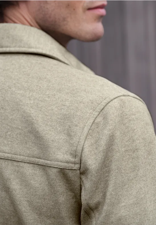 Twill Overshirt sandy beige