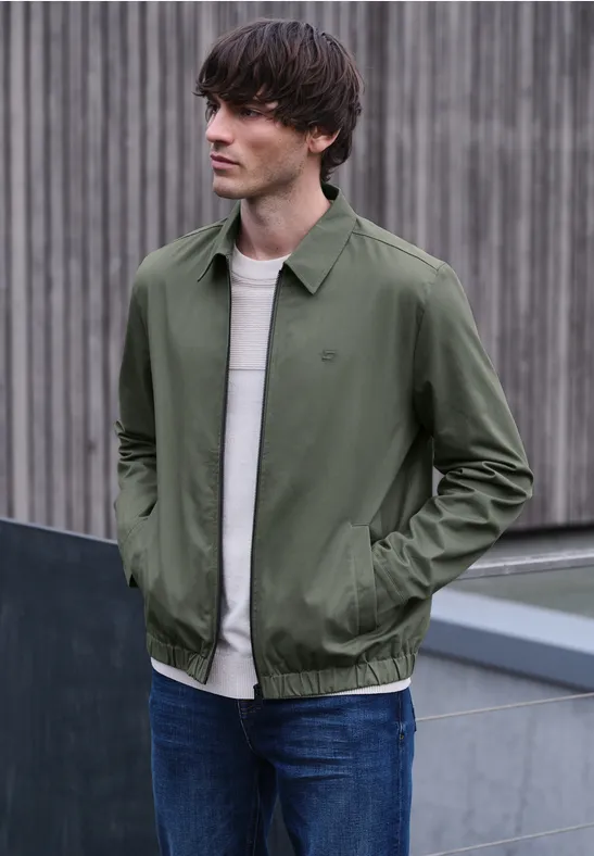 Blouson mit Zipper natural green