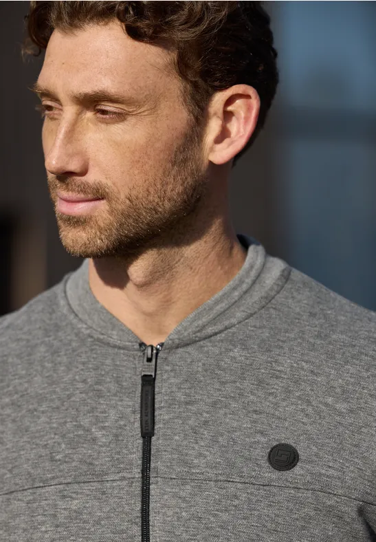 Piquee Blouson metal grey melange