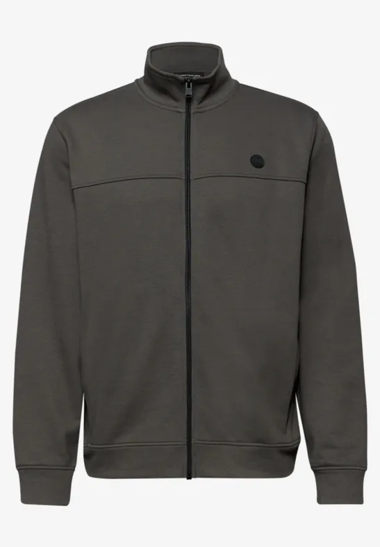 Zacht basisjack oil grey