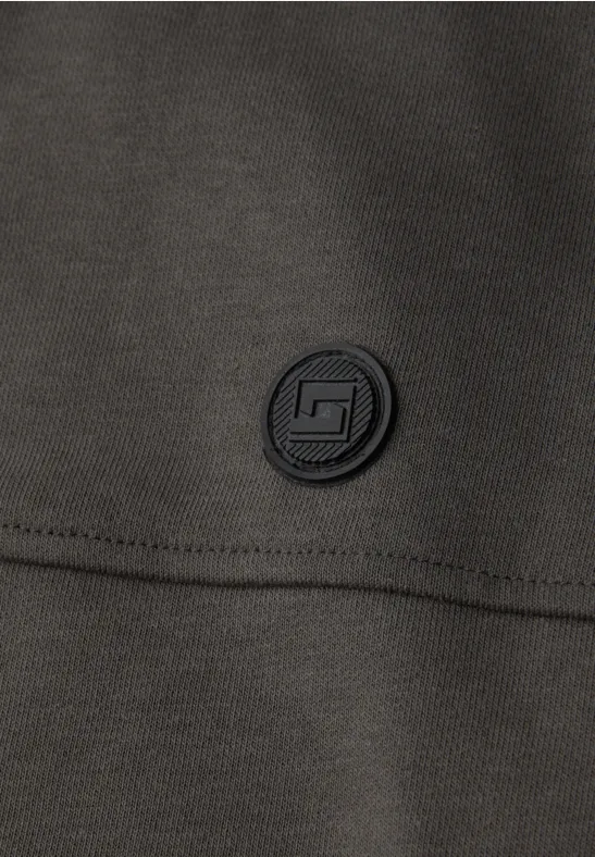 Zacht basisjack oil grey