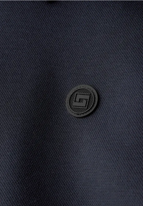 Bluza piqué dark ink blue