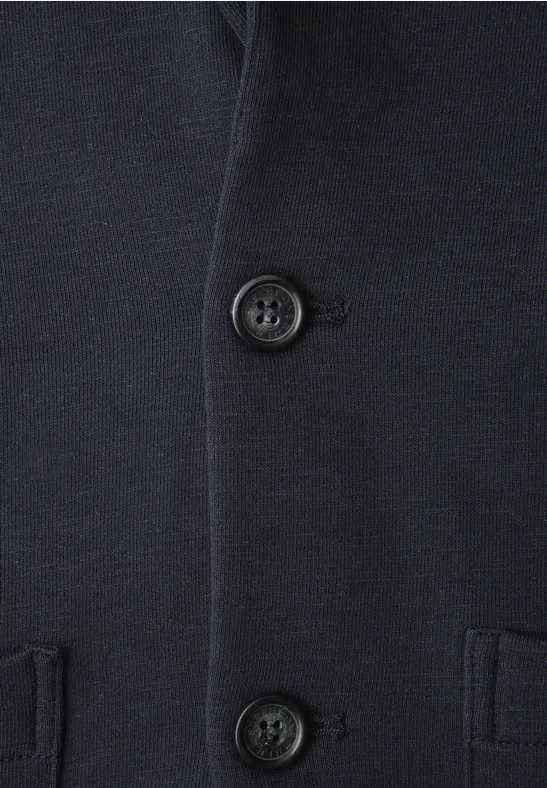 Terry Slub Sakko dark ink blue