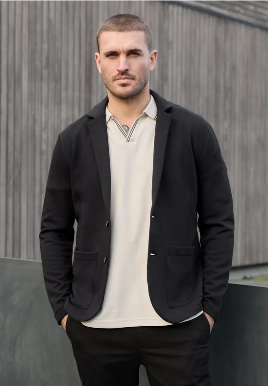 Terry Slub Veste basic black