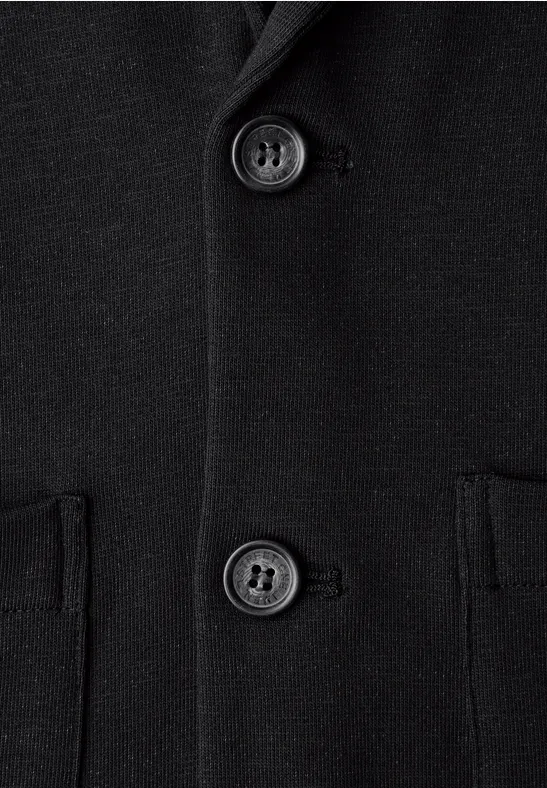 Terry Slub Veste basic black