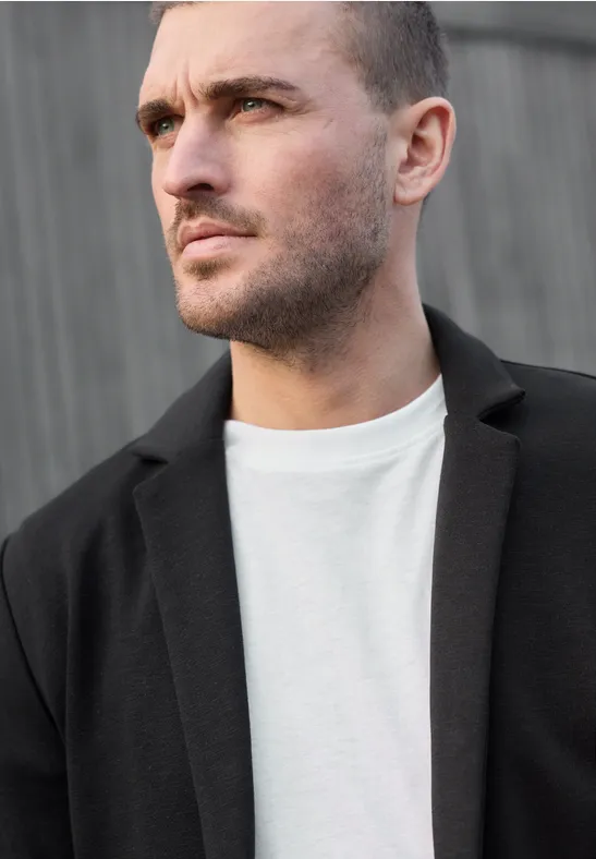 Terry Slub Veste basic black