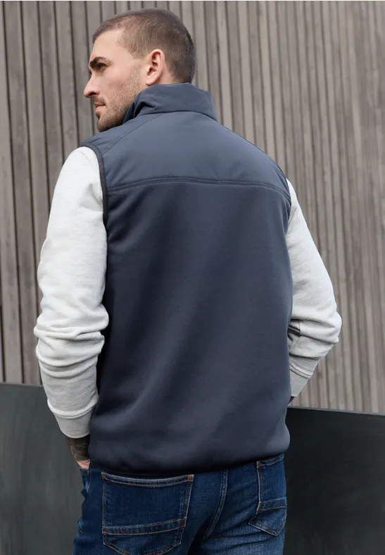 Strukturmix Weste summer night blue