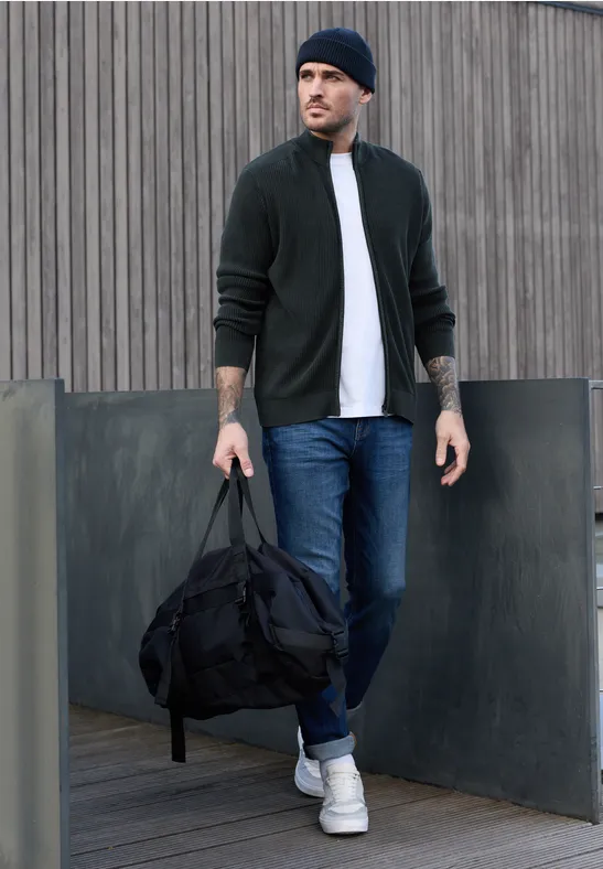 Veste look délavé dark ink blue