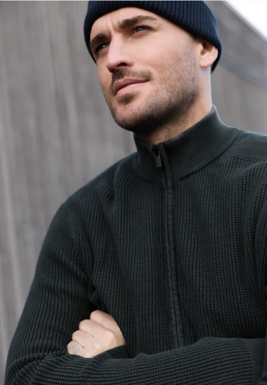 Veste look délavé dark ink blue