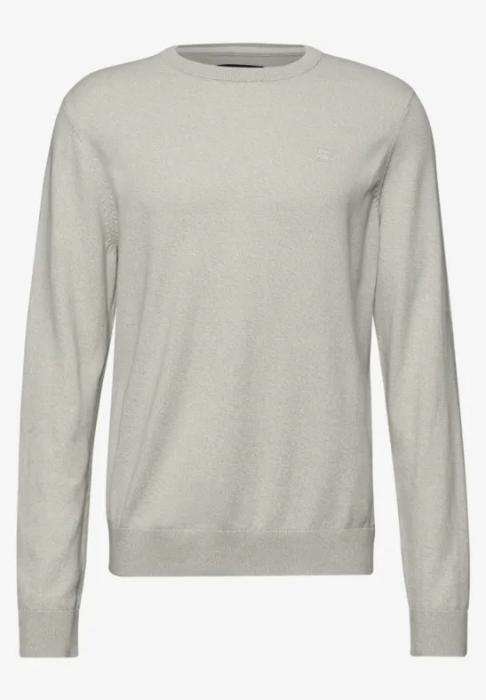 Pull en coton basique bright white
