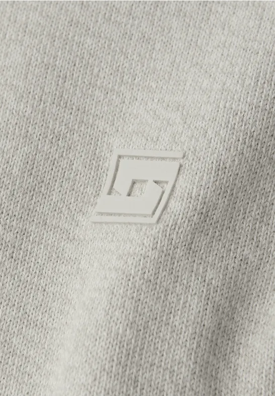 Pull en coton basique bright white