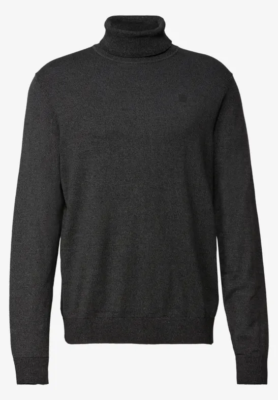 Basic Turtleneck Pullover anthra grey melange