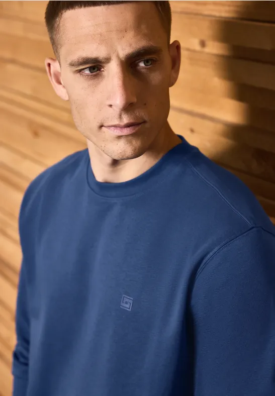 Crewneck Sweatshirt azure blue