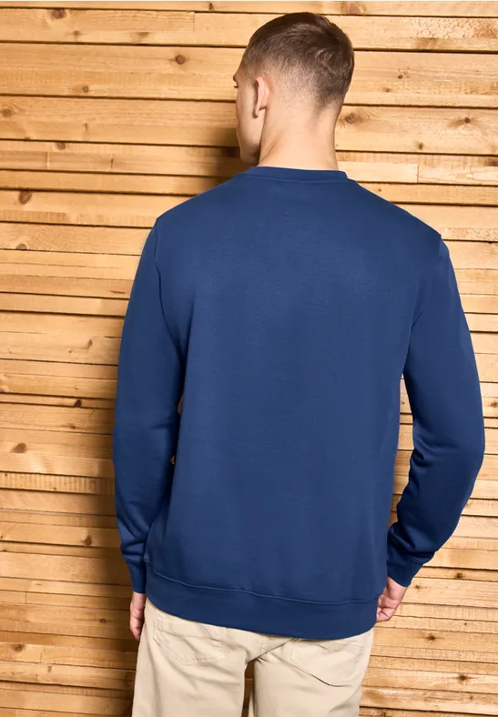 Crewneck Sweatshirt azure blue