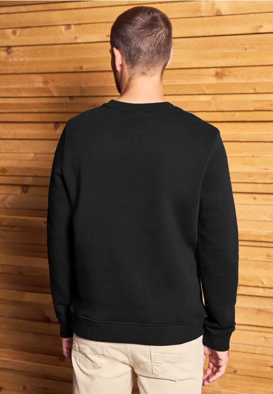 Softes Sweatshirt mit Print Black
