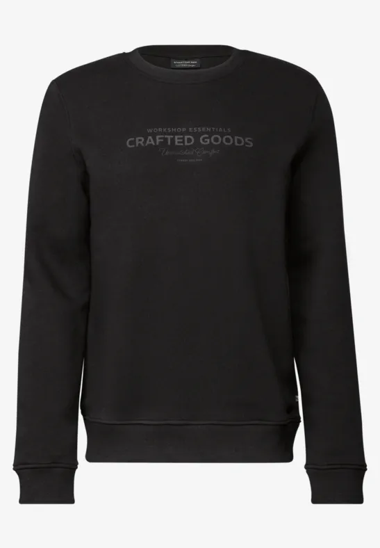 Softes Sweatshirt mit Print Black