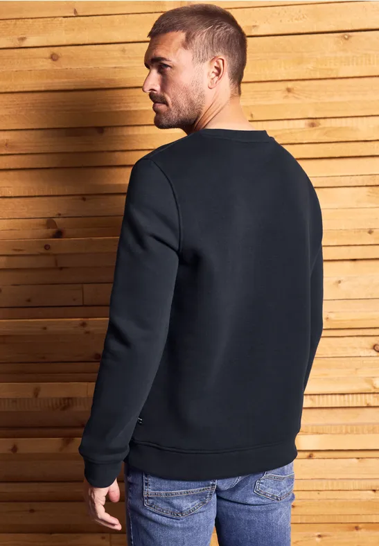 Softes Sweatshirt mit Print night blue