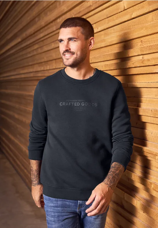 Softes Sweatshirt mit Print night blue