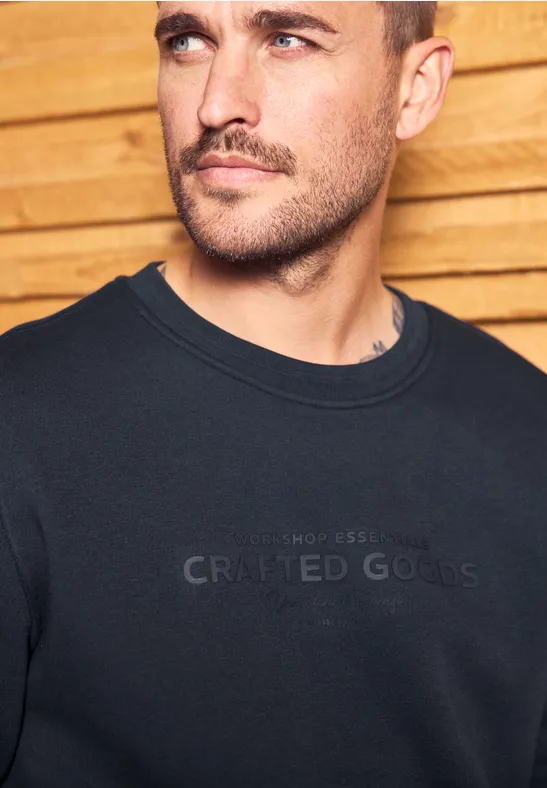 Softes Sweatshirt mit Print night blue