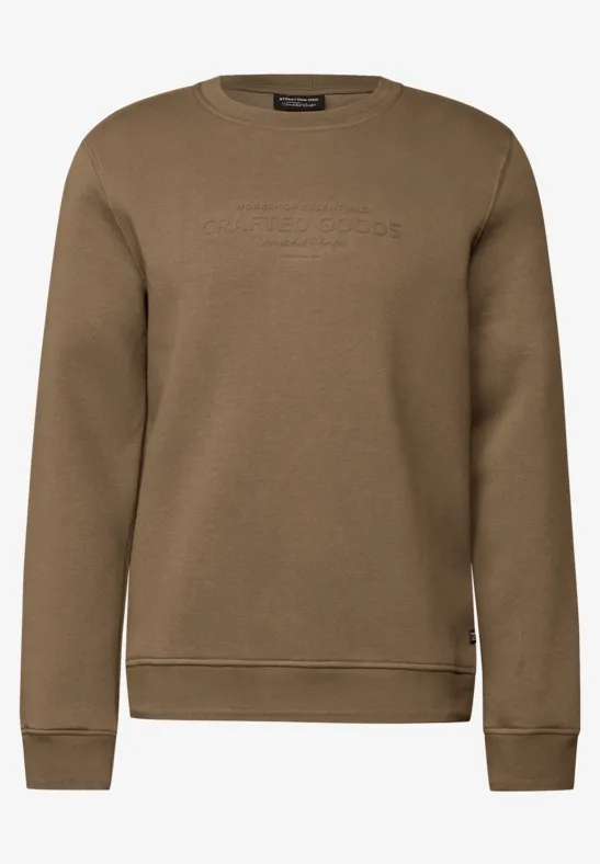 Softes Sweatshirt mit Print ash brown