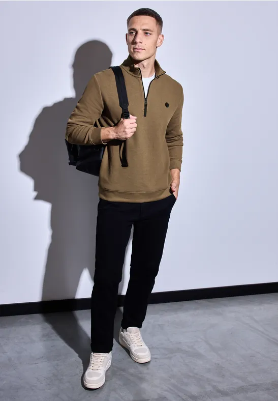 Pull structuré avec troyer ash brown