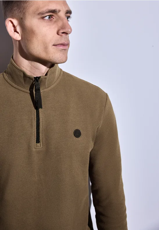 Pull structuré avec troyer ash brown