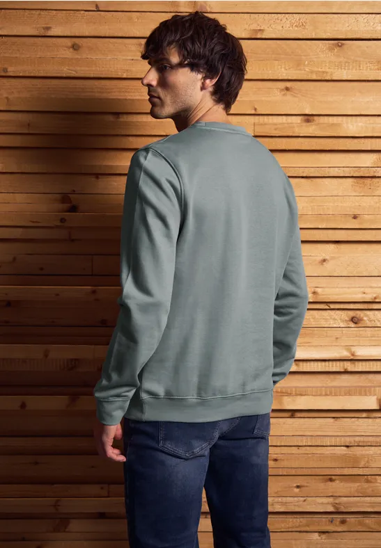 Crewneck Sweatshirt silver green