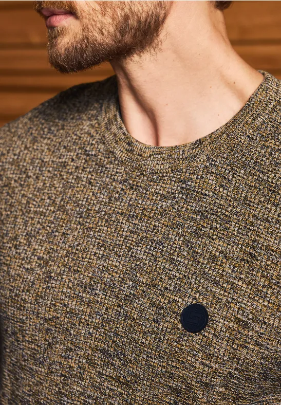 Mouline Strukturpullover golden yellow