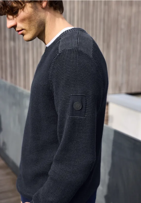 Two Tone Pullover nightside blue