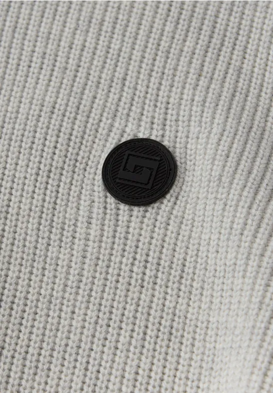 Pull à col montant frost grey melange