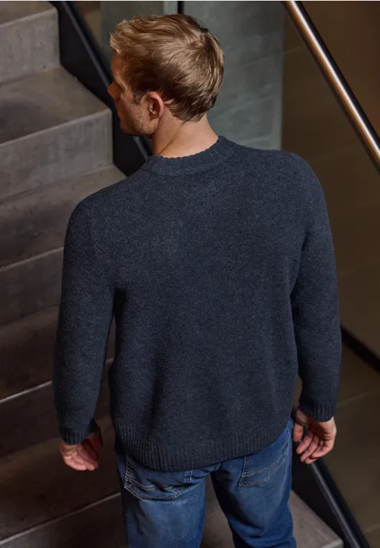 Pullover mit Woll-Anteil nightside blue