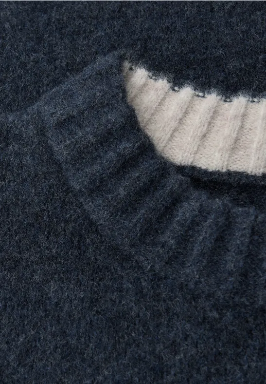 Pullover mit Woll-Anteil nightside blue