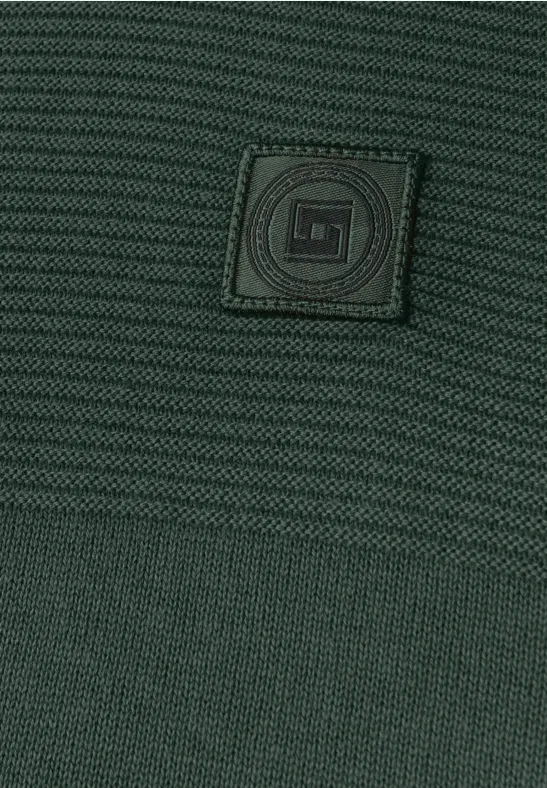 Strukturmix Pullover soft olive green