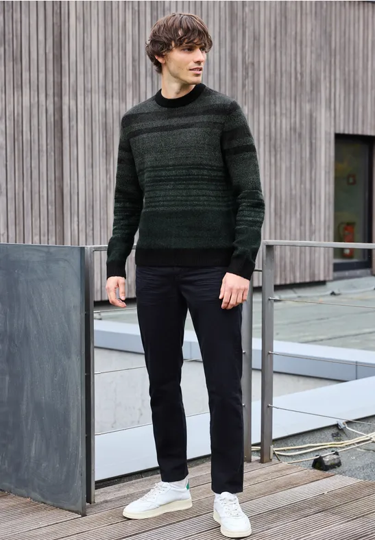 Softer Jacquard Pullover Black
